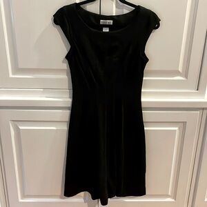 Vintage Cap Sleeve Black Cocktail Dress